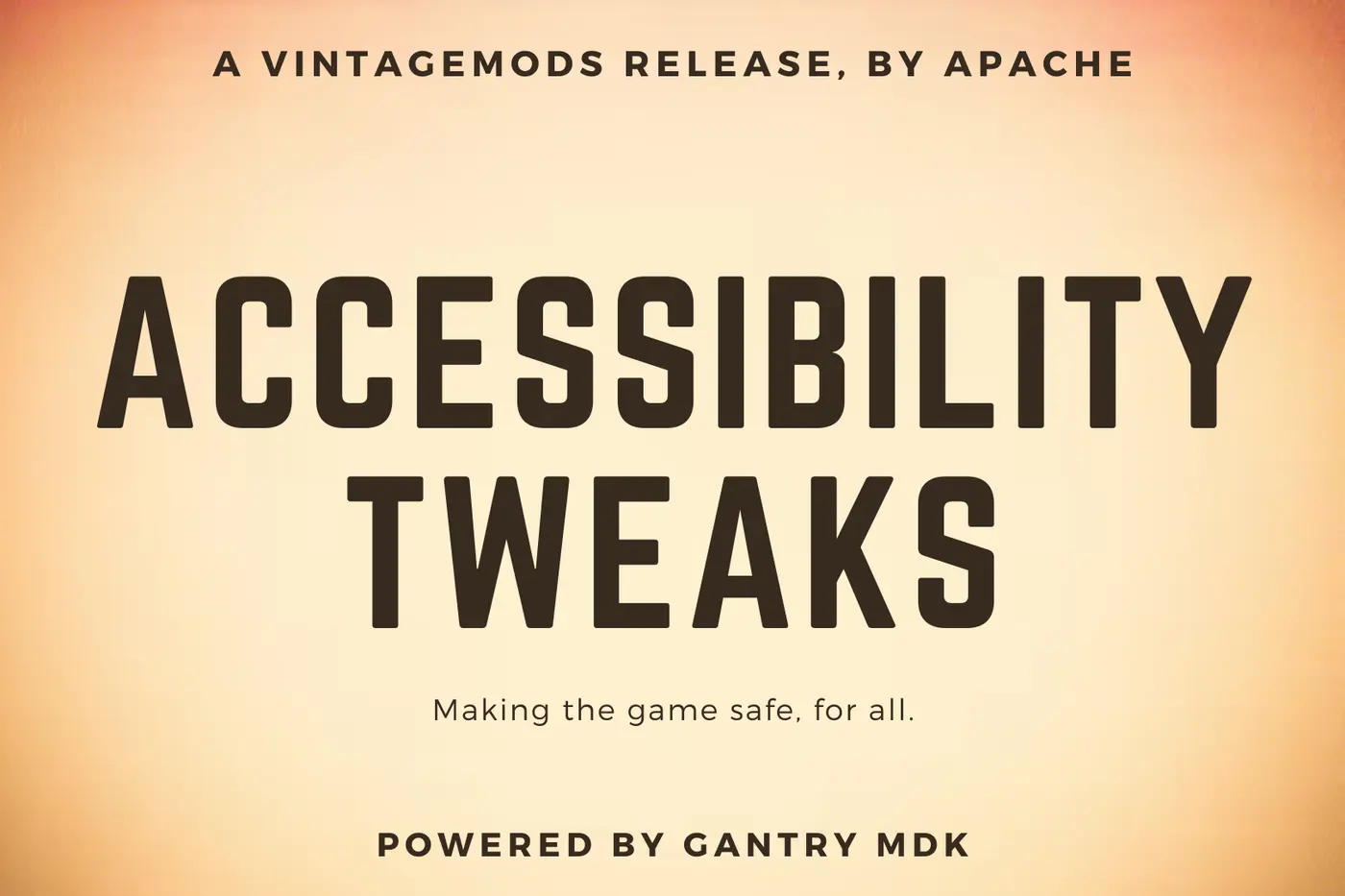 Accessibility Tweaks