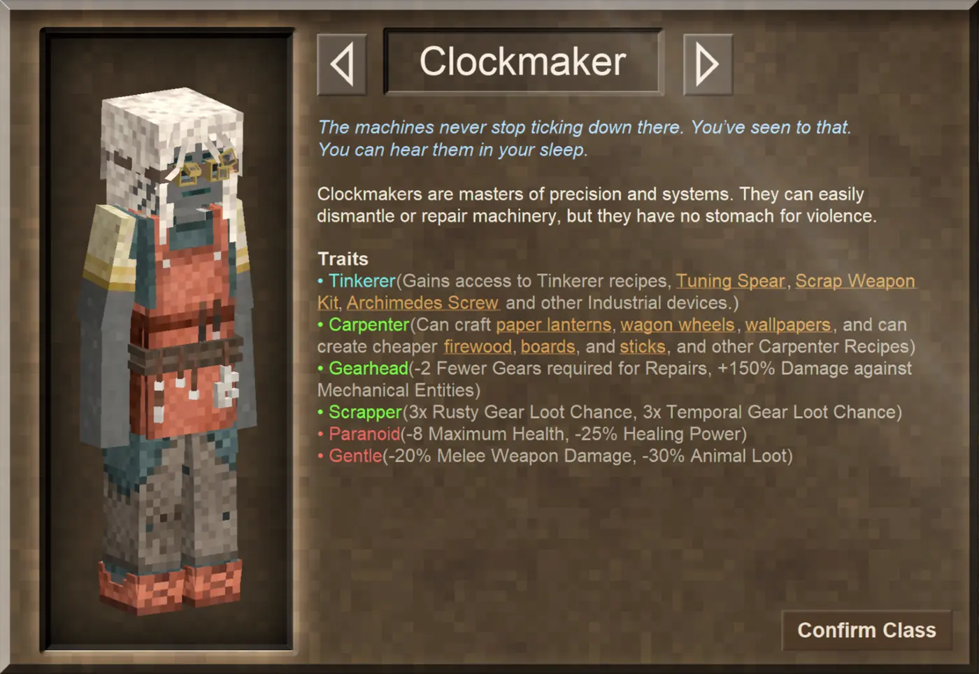 Clockmaker class
