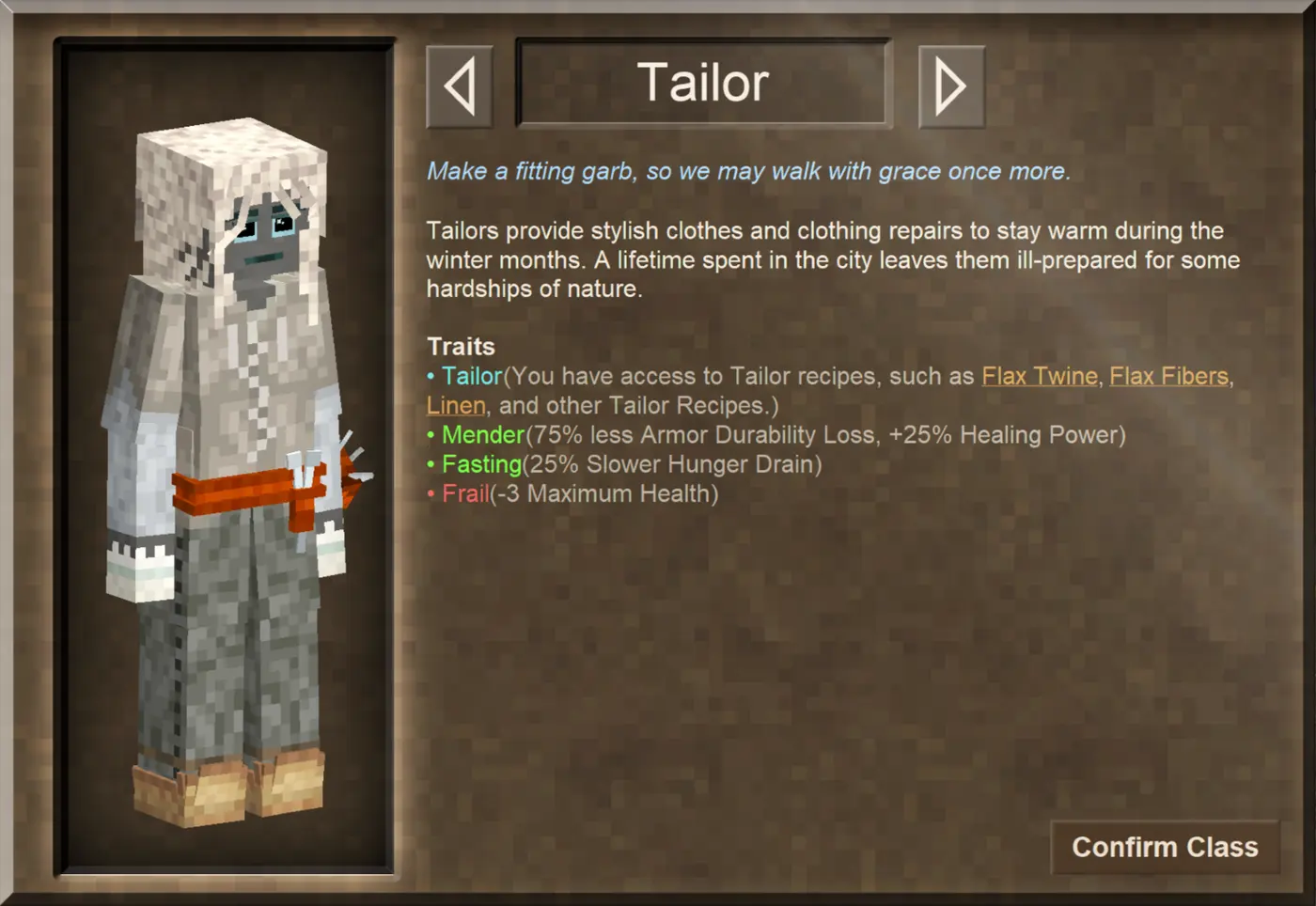 Tailor class