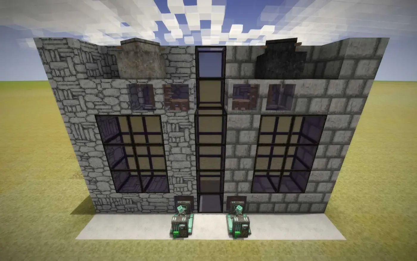 Axle in blocks