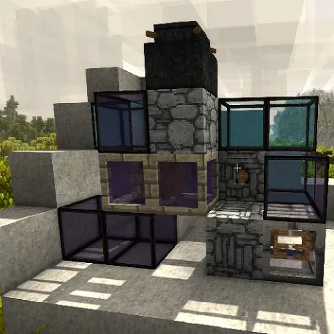 Axle in blocks