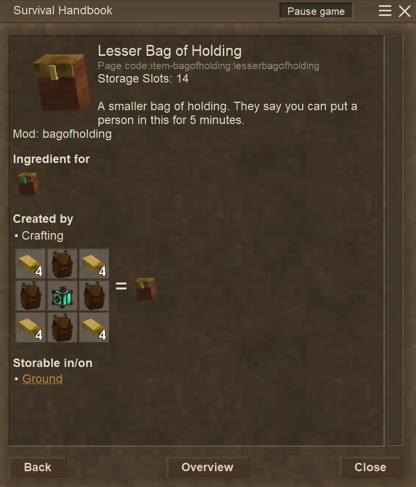 Bag Of Holding