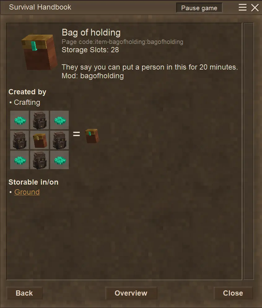 Bag Of Holding