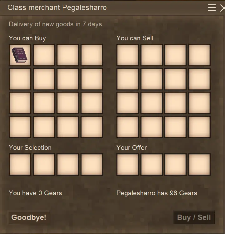Class Change Book