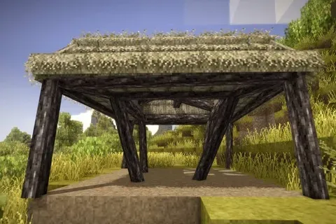 Support Beam from Sticks
