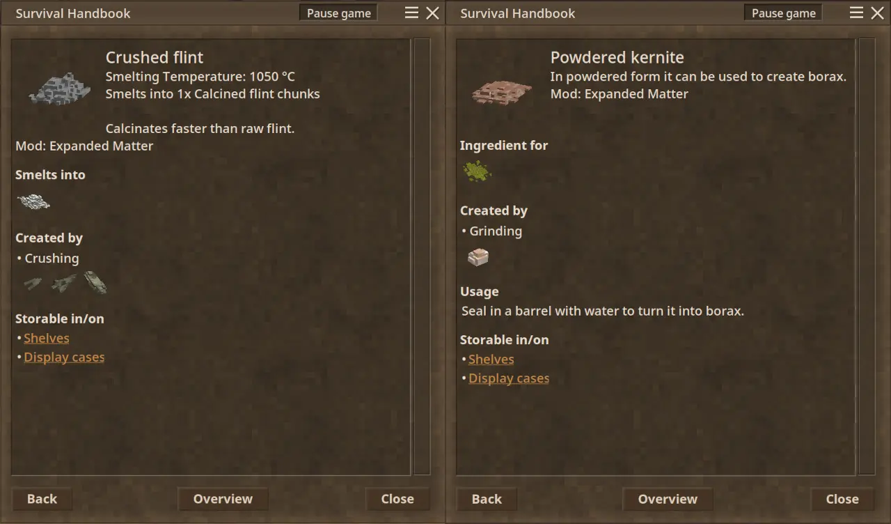 Expanded Matter
