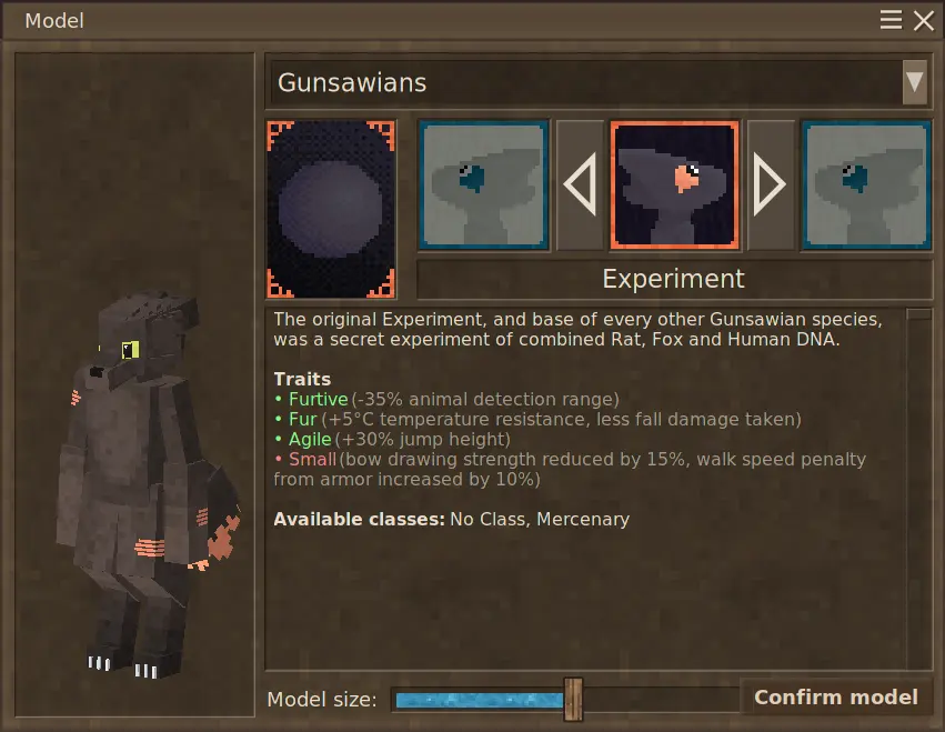 Experiment Player Model