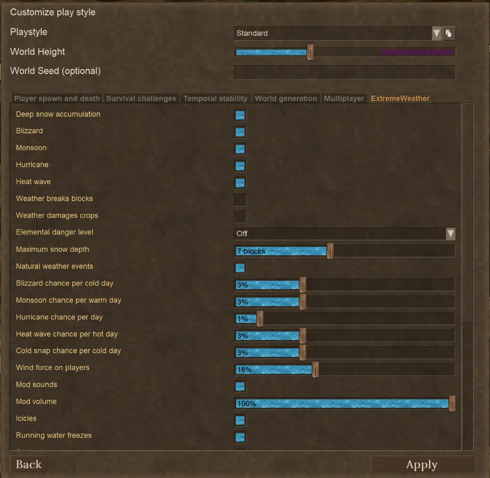 Extreme Weathers [ALPHA]