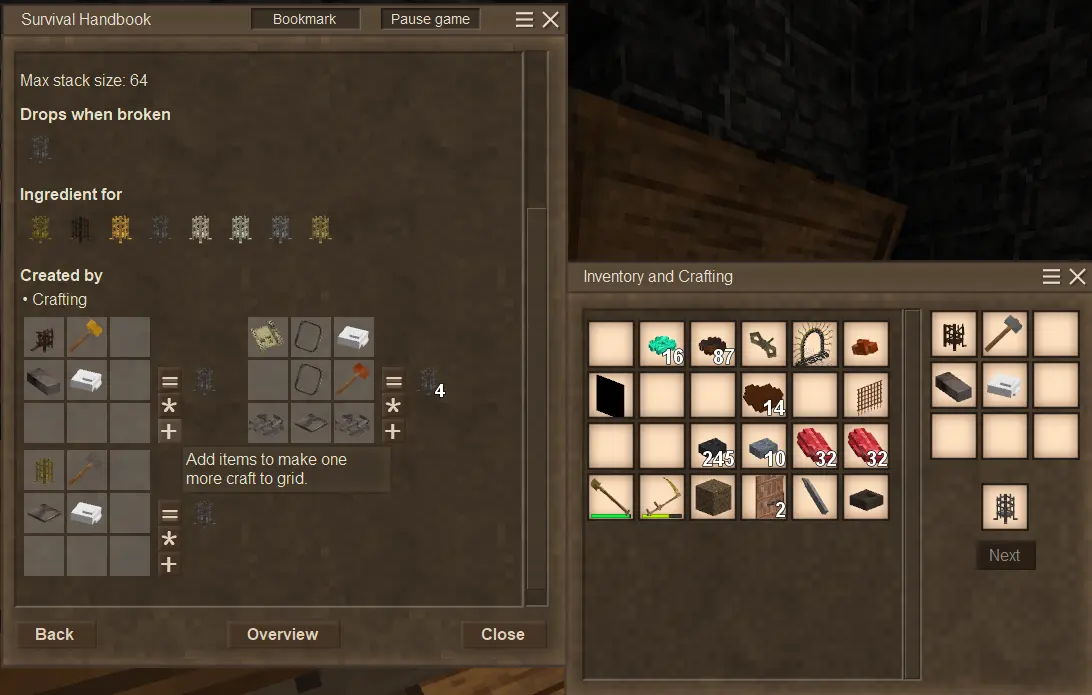 Improved Handbook Recipe Helper