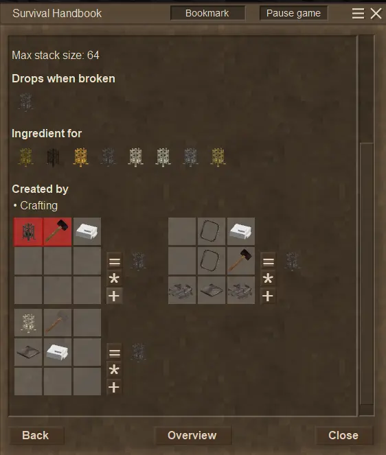 Improved Handbook Recipe Helper