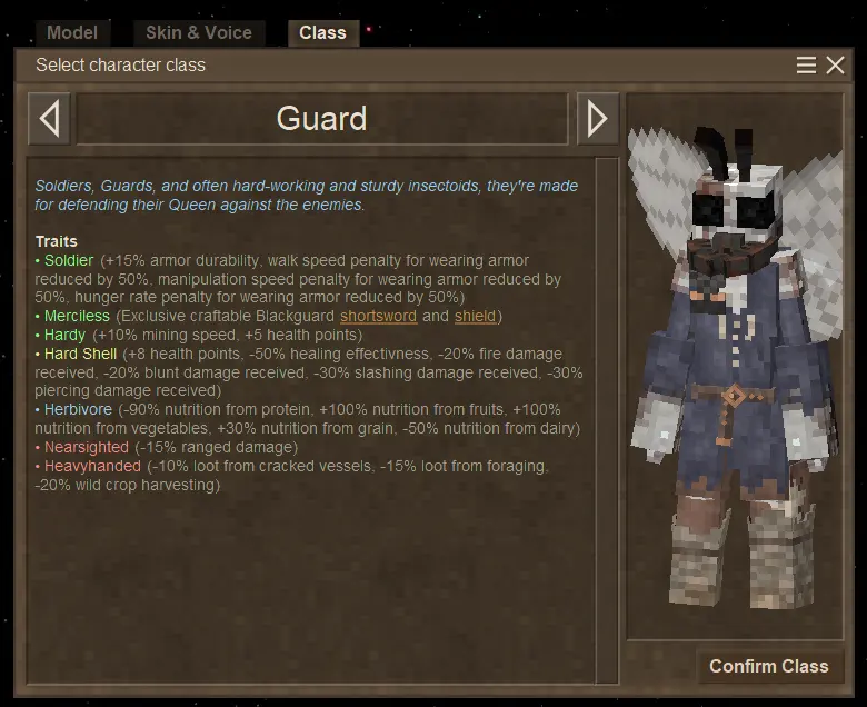 Insectoid Player Model