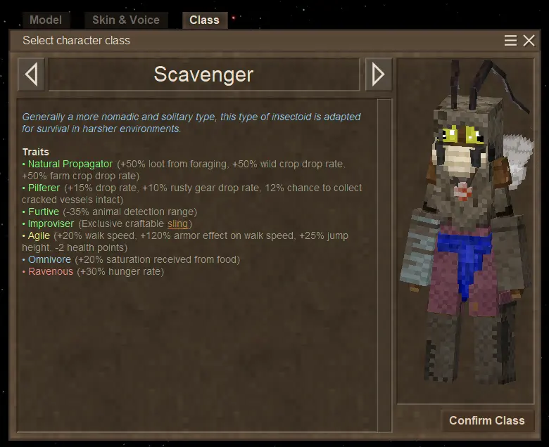 Insectoid Player Model