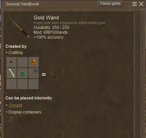 KRPG Wands