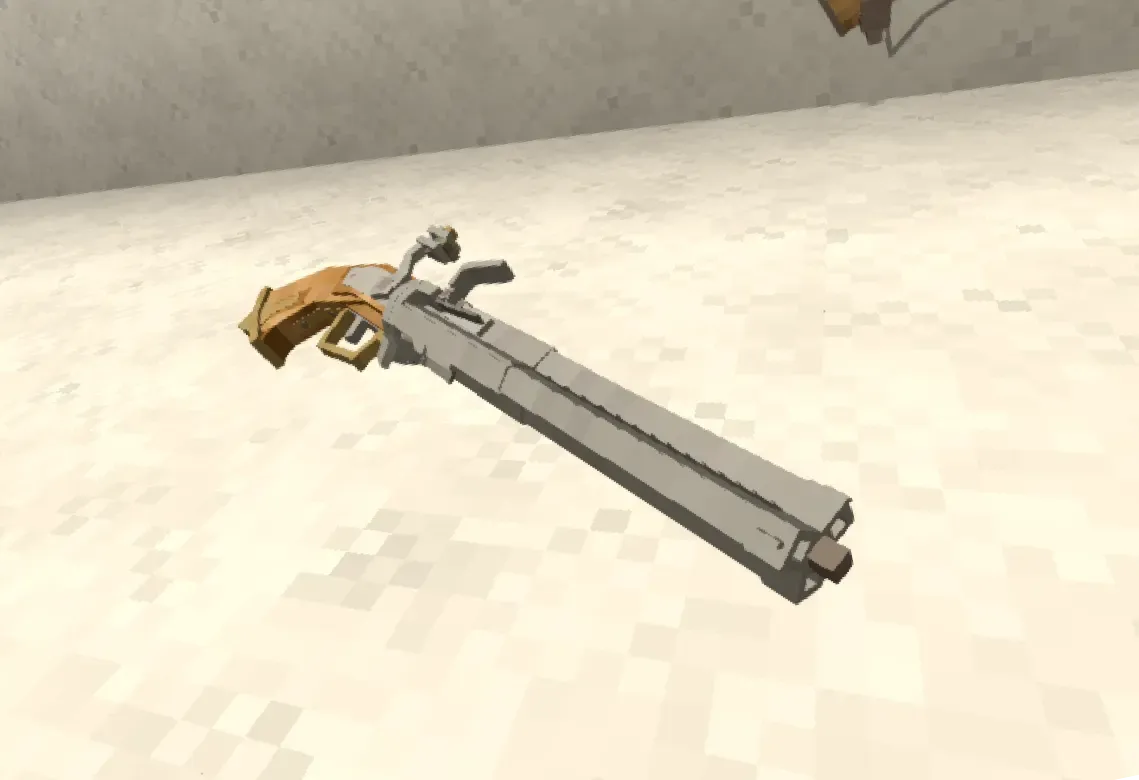 Triple Barrel Flintlock Pistol