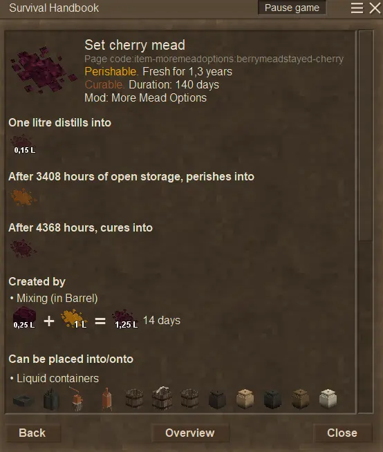 More mead options