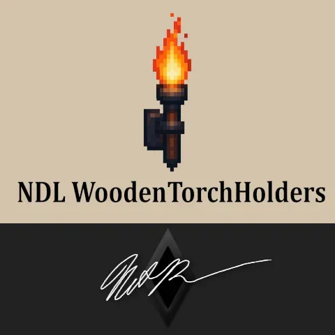 NDL Wooden Torch Holders