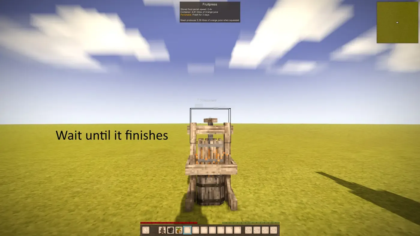 No Hold Fruit Press