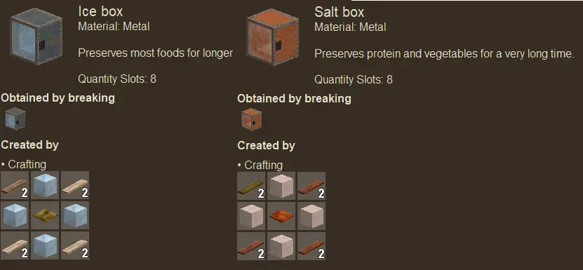 Preservation Mod- Long-term food storage