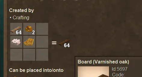 Vanilla Varnished Planks
