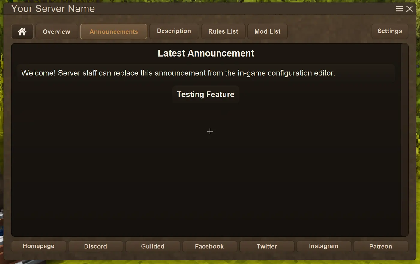 VS Server Panel