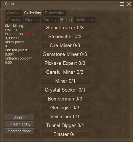 XSkills new classes exp