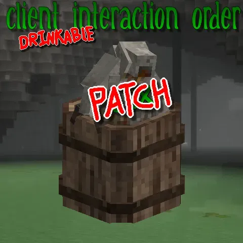Drinkable Interaction Ordering Patch